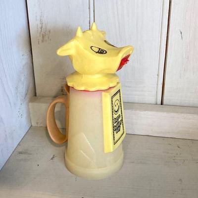 LOT 67: Vintage / Antique Kitchen Gadgets - Have a Happy Day Whirley Industries Cow, Dairy Bottles, Utensils, Glass Containers and More