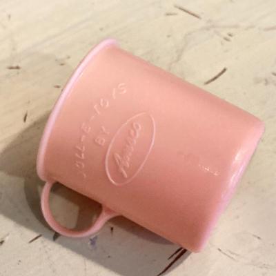 LOT 68: Sweet Children's Kitchen Bake / Play Collection - Doll-E-Toys Pink Cup, Worthmore Aluminum Cup Cake Baking Tray, Plates,