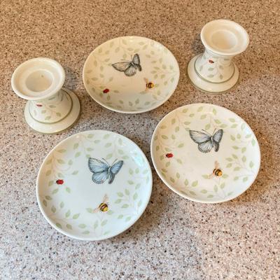 LOT 72: Lenox Collection - Butterfly Meadow, Charleston, Poppies on Blue, Strawberry and More