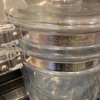 LOT 79: Vintage Pyrex Flame Ware Cookware