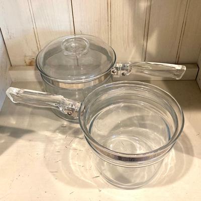 LOT 79: Vintage Pyrex Flame Ware Cookware