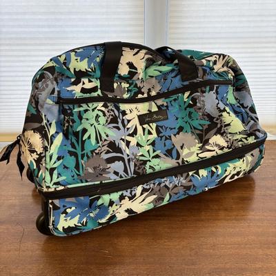 LOT 85: Vera Bradley Rolling Duffle Bag, Thiry-One Buffalo Plaid Deluxe Utility Tote and a Riviera Collection Picnic Tote