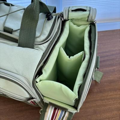 LOT 85: Vera Bradley Rolling Duffle Bag, Thiry-One Buffalo Plaid Deluxe Utility Tote and a Riviera Collection Picnic Tote