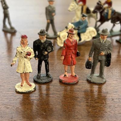 LOT 87: Vintage Metal Town's People & More
