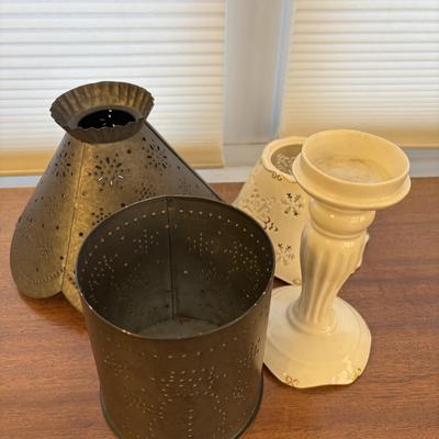 LOT 88: Antique North Bros Cast Iron Christmas Tree Stand, Holiday Home Decor, 3ft Decorated Tree