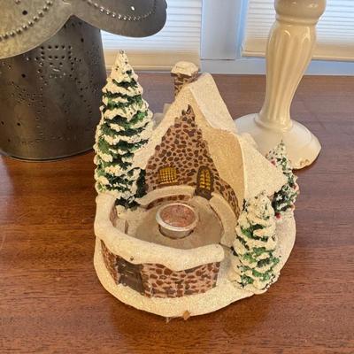 LOT 88: Antique North Bros Cast Iron Christmas Tree Stand, Holiday Home Decor, 3ft Decorated Tree