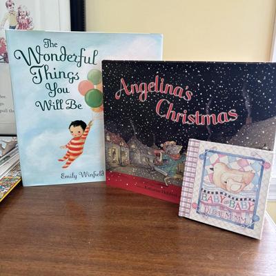 LOT 89: Sweet Children's Collection: Elephant Lamp, Bank, Jack in the Box Elephant, Wood Bloc Puzzles, Books including Treasury of...