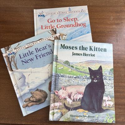 LOT 89: Sweet Children's Collection: Elephant Lamp, Bank, Jack in the Box Elephant, Wood Bloc Puzzles, Books including Treasury of...