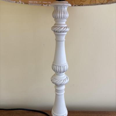 LOT 92: Home Decor Collection: Accent Table w/Storage, Shabby Chic Lamp, Floral Wall Art, Inspirational Butterfly Wall Art