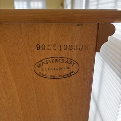 LOT 94: S.J. Bailey & Sons Mastercraft Wooden Unfinished Pine Pie Safe