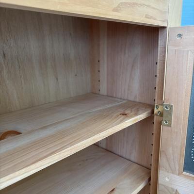 LOT 94: S.J. Bailey & Sons Mastercraft Wooden Unfinished Pine Pie Safe