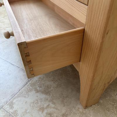 LOT 94: S.J. Bailey & Sons Mastercraft Wooden Unfinished Pine Pie Safe