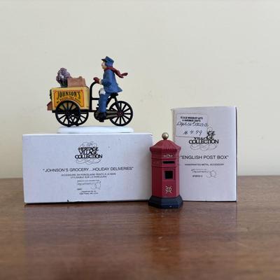 LOT 98: Dept 56 Accessories, Charles Dickens Series Childe Ponde, Cratchit's Corner
