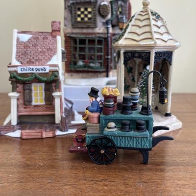 LOT 98: Dept 56 Accessories, Charles Dickens Series Childe Ponde, Cratchit's Corner