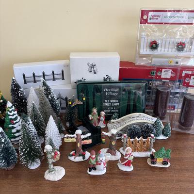 LOT 99: Dept 56, Lemax & More Holiday Village Accessories