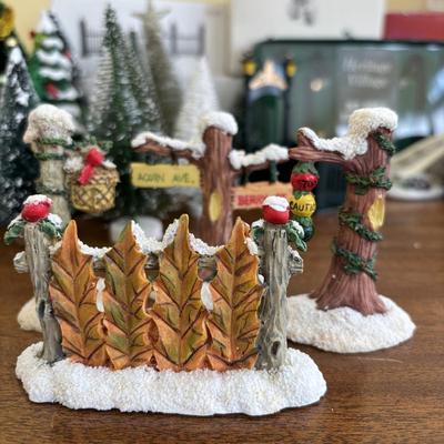 LOT 99: Dept 56, Lemax & More Holiday Village Accessories