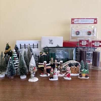 LOT 99: Dept 56, Lemax & More Holiday Village Accessories