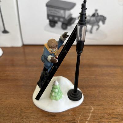 LOT 100: Dept 56 Holiday Village Accessories in Original Boxes