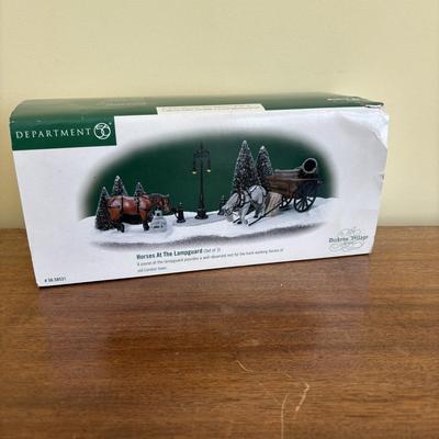 LOT 100: Dept 56 Holiday Village Accessories in Original Boxes