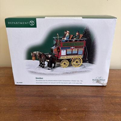 LOT 100: Dept 56 Holiday Village Accessories in Original Boxes