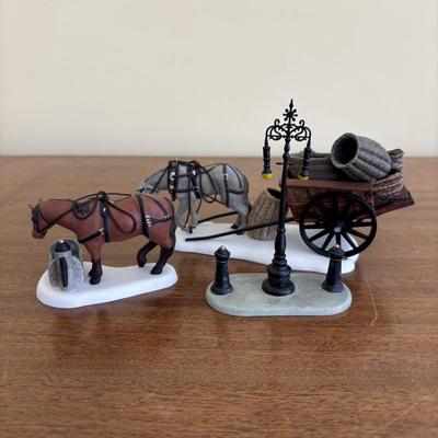 LOT 100: Dept 56 Holiday Village Accessories in Original Boxes