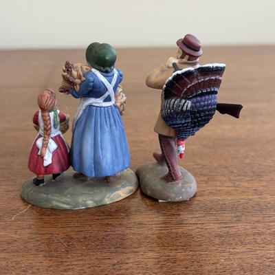 LOT 102: Harvest Blessings & More Collection: Dept 56 Best of the Harvest Figures, Lenox Ghost, Turkey & Scarecrow Wade Whimsies,...