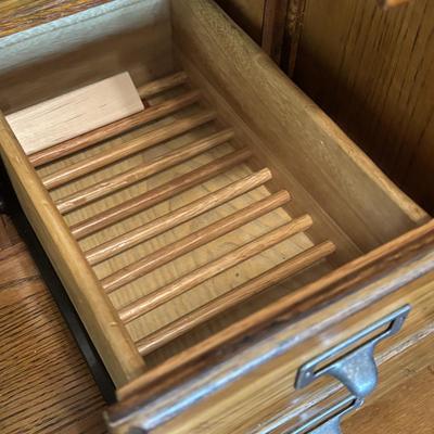 LOT 103: Rolltop Style Computer Desk w/Key