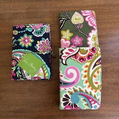 LOT 107: Vera Bradley Tote, Compact Organizer, Note Pads along with Simply Southern ID Wallet & Wristlet