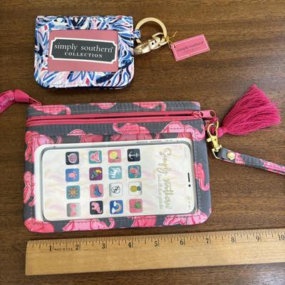 LOT 107: Vera Bradley Tote, Compact Organizer, Note Pads along with Simply Southern ID Wallet & Wristlet