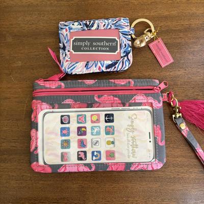 LOT 107: Vera Bradley Tote, Compact Organizer, Note Pads along with Simply Southern ID Wallet & Wristlet