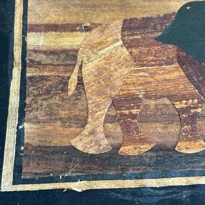 LOT 108: Natural Banana Leaf Fiber Art, Besty Fowler "Pals" Elephant Painting, Elephant Cross Body Bags, Woven Textile w/Large...