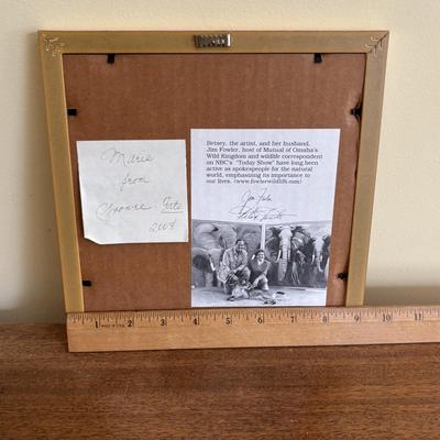 LOT 108: Natural Banana Leaf Fiber Art, Besty Fowler "Pals" Elephant Painting, Elephant Cross Body Bags, Woven Textile w/Large...