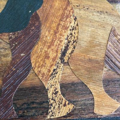 LOT 108: Natural Banana Leaf Fiber Art, Besty Fowler "Pals" Elephant Painting, Elephant Cross Body Bags, Woven Textile w/Large...