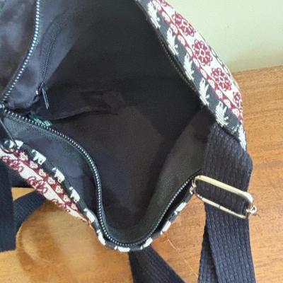 LOT 108: Natural Banana Leaf Fiber Art, Besty Fowler "Pals" Elephant Painting, Elephant Cross Body Bags, Woven Textile w/Large...