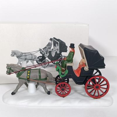 LOT 109: Christmas Village Miniatures - People, Trees and Decor