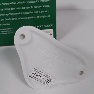 LOT 109: Christmas Village Miniatures - People, Trees and Decor