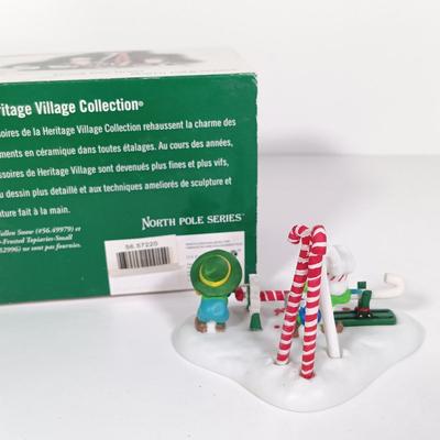 LOT 109: Christmas Village Miniatures - People, Trees and Decor