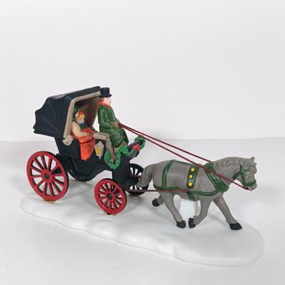 LOT 109: Christmas Village Miniatures - People, Trees and Decor