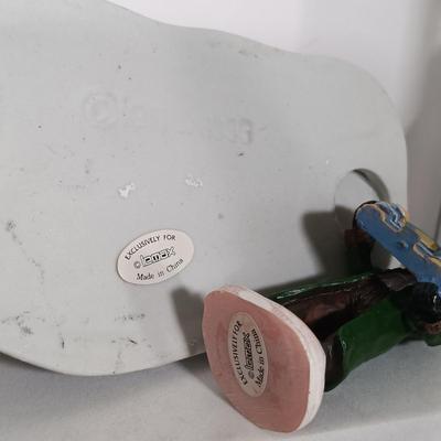 LOT 110: Christmas Village Miniatures - People, Gazebo, Decor & More