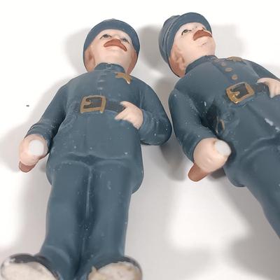 LOT 110: Christmas Village Miniatures - People, Gazebo, Decor & More