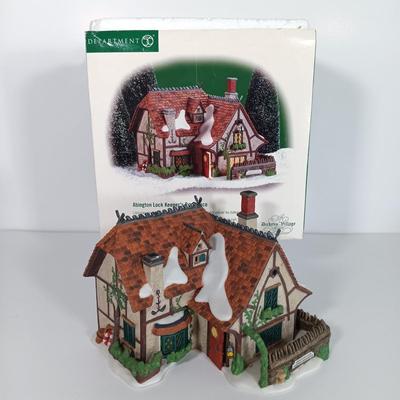 LOT 111: Department 56 Santa's Workshop, The Old Curiosity Shop, Abington Lock Keeper's & Booter and Cobbler