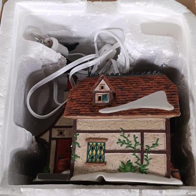 LOT 111: Department 56 Santa's Workshop, The Old Curiosity Shop, Abington Lock Keeper's & Booter and Cobbler