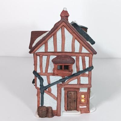 LOT 111: Department 56 Santa's Workshop, The Old Curiosity Shop, Abington Lock Keeper's & Booter and Cobbler