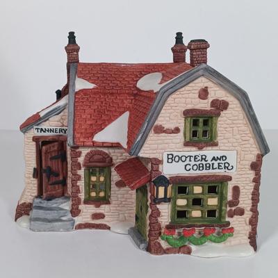 LOT 111: Department 56 Santa's Workshop, The Old Curiosity Shop, Abington Lock Keeper's & Booter and Cobbler