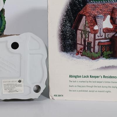 LOT 111: Department 56 Santa's Workshop, The Old Curiosity Shop, Abington Lock Keeper's & Booter and Cobbler