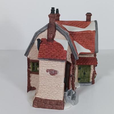 LOT 111: Department 56 Santa's Workshop, The Old Curiosity Shop, Abington Lock Keeper's & Booter and Cobbler
