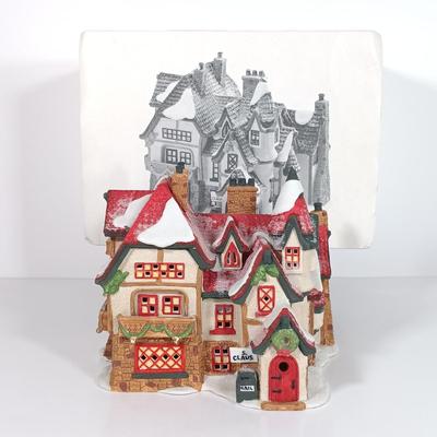 LOT 111: Department 56 Santa's Workshop, The Old Curiosity Shop, Abington Lock Keeper's & Booter and Cobbler