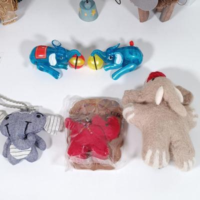LOT 116: Elephant Themed Ornaments and Home Decor