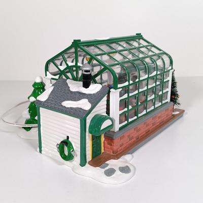 LOT 118: Dept 56 Greenhouse, Physician, Glacier Gazette, North Pole Dolls & Jack in the Box Plant No. 2