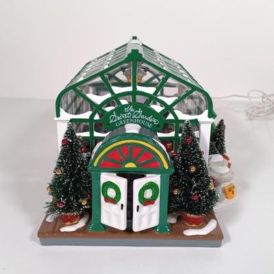 LOT 118: Dept 56 Greenhouse, Physician, Glacier Gazette, North Pole Dolls & Jack in the Box Plant No. 2
